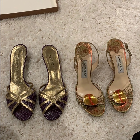 Jimmy Choo Shoes - 2 for 1! DESIGNER sandals! Jimmy choo and D&G!!